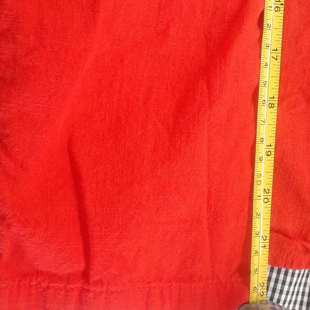 GraciLA Red black & white HEM top Tunic size XL - Picture 10 of 14